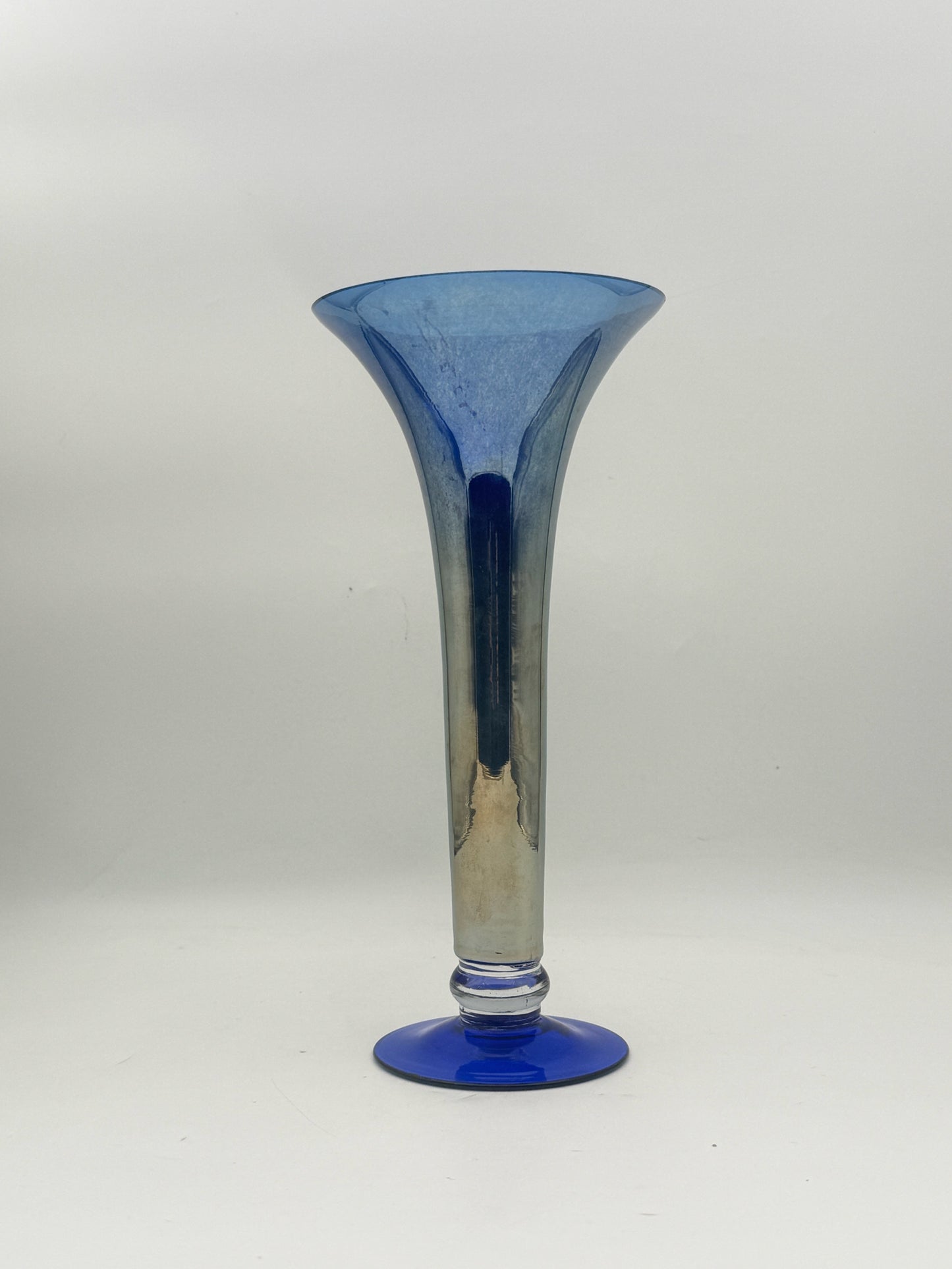 Iridescent Blue Vase