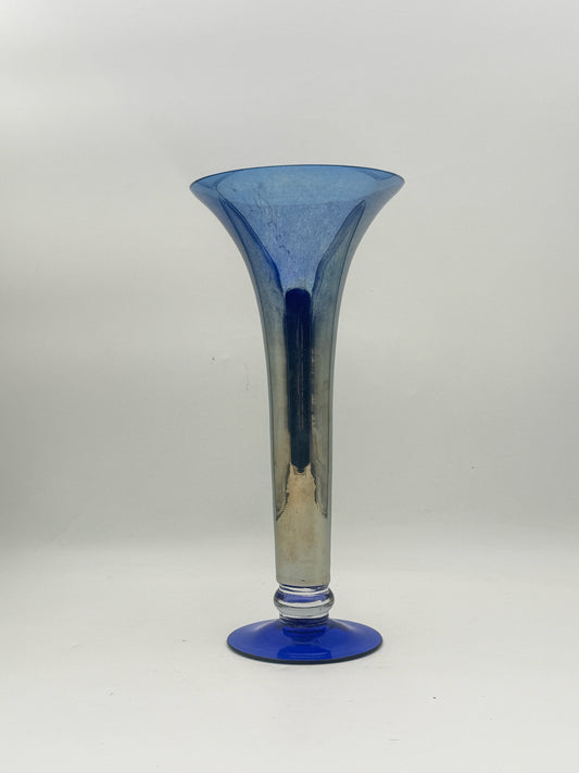Iridescent Blue Vase