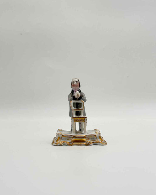 Antique French Porcelain Gentleman Figurine Choisy le Roi Miniature