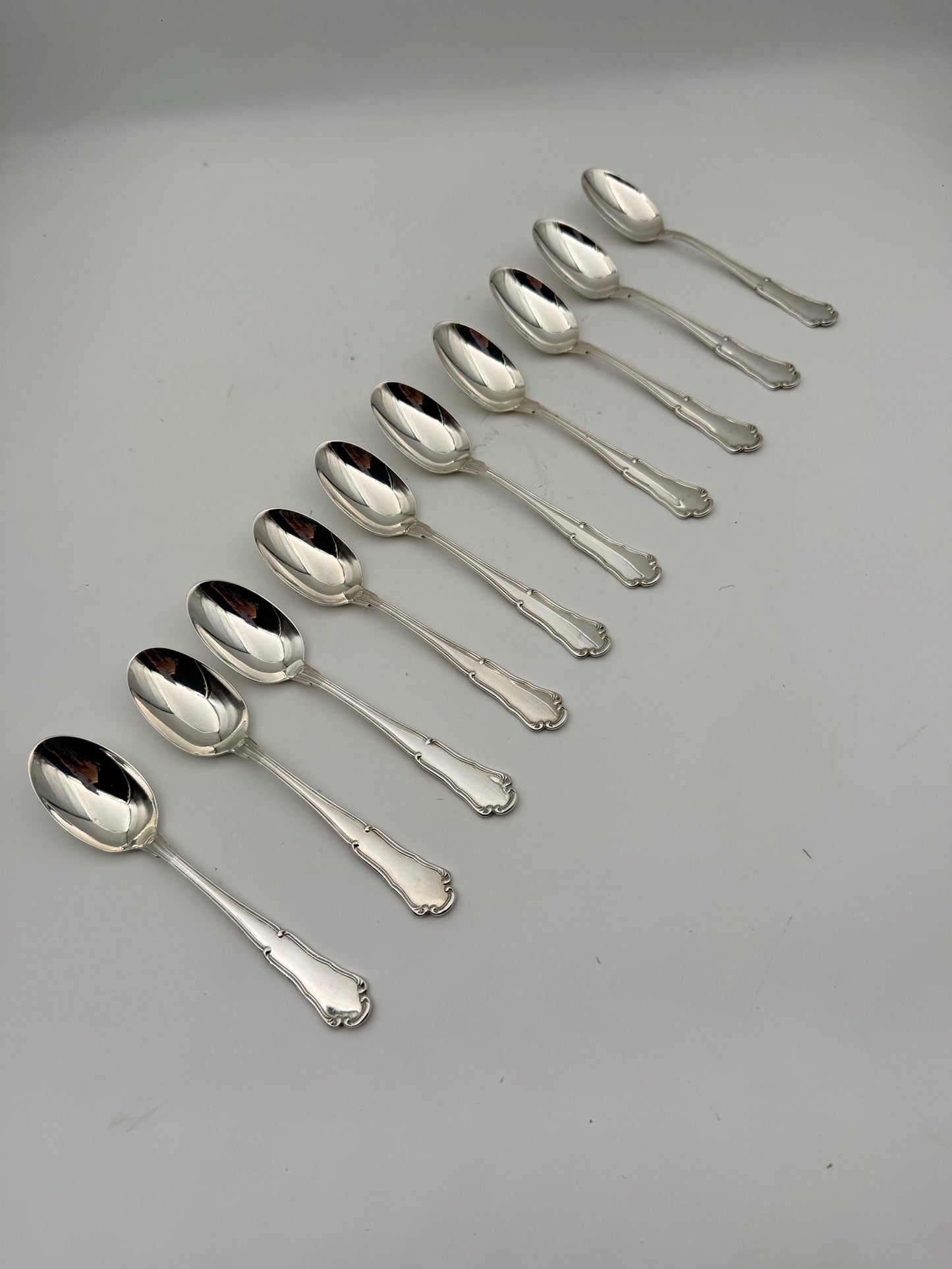 Wallace "Barocco" Sterling Silver 10 Person Flatware Set And 3 Serving Pieces- 53 Pieces