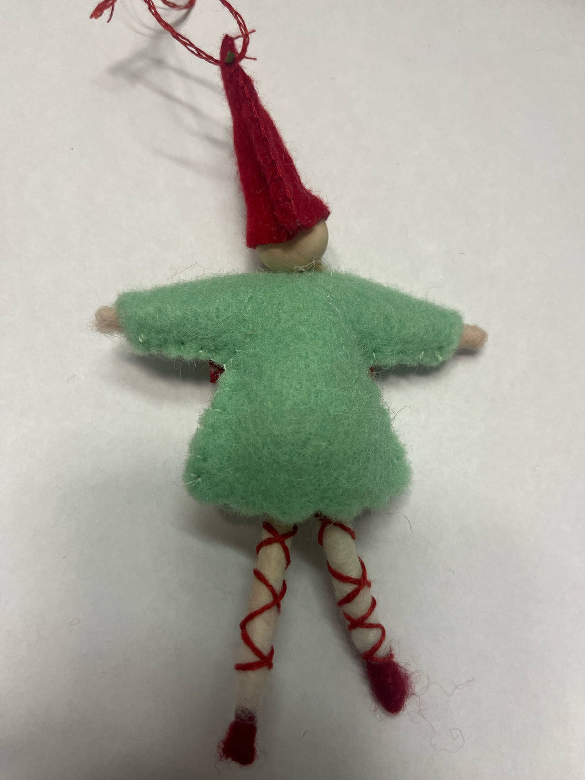 Pixie Ornament With Embroidered Dress