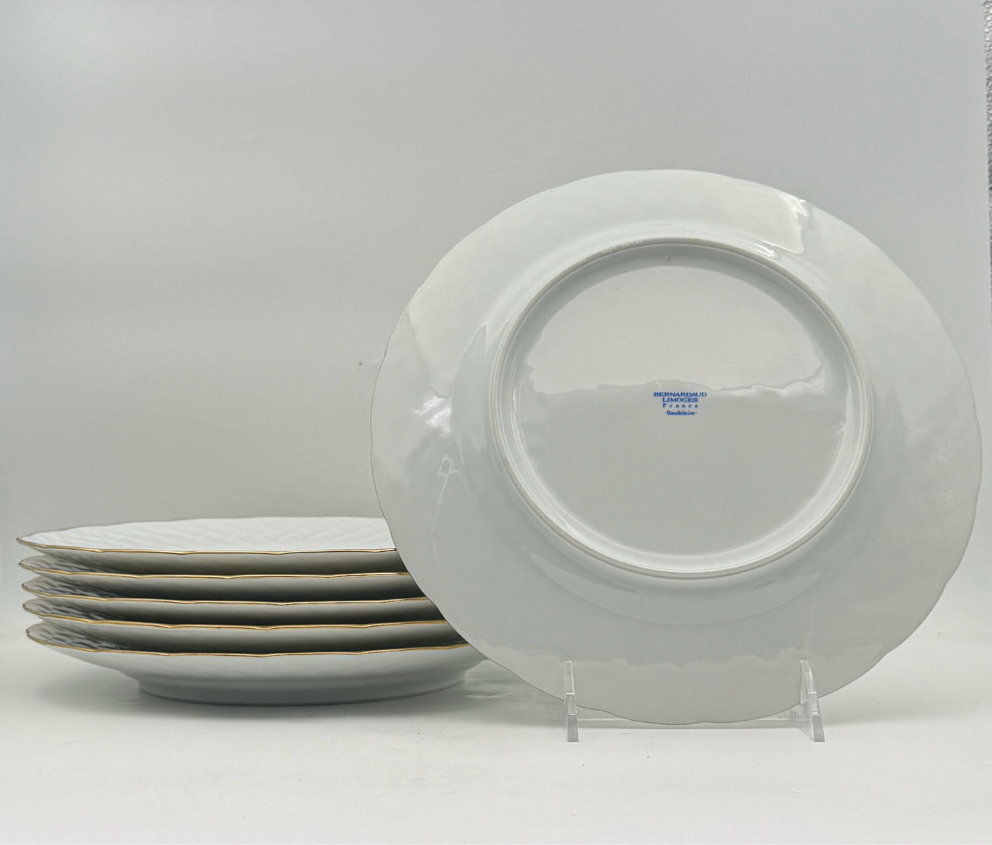 Bernardaud Baudelaire Dinner Plates- Set Of 6