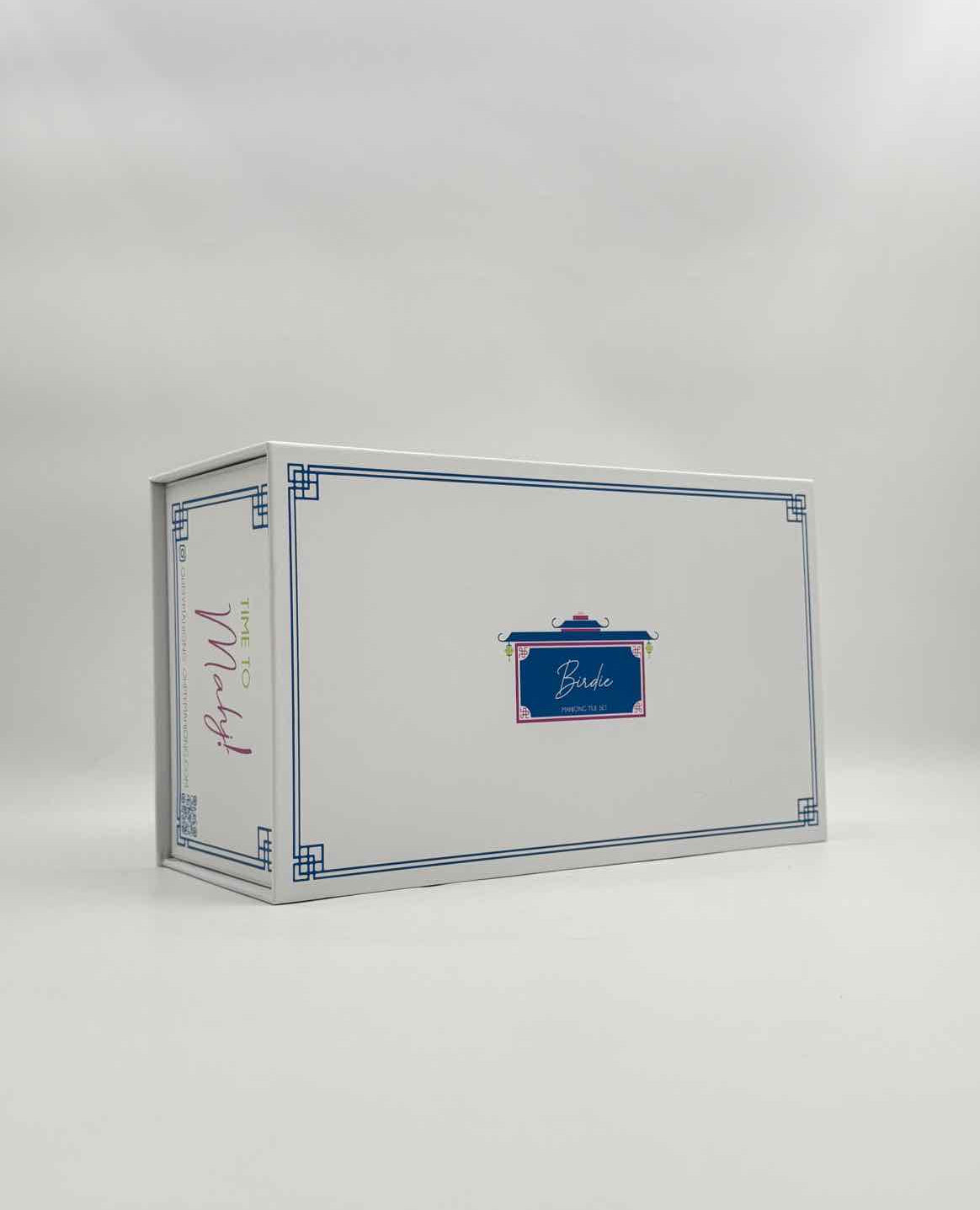 Oh My Mahjong Birdie Tile Set in Decorative Storage Box