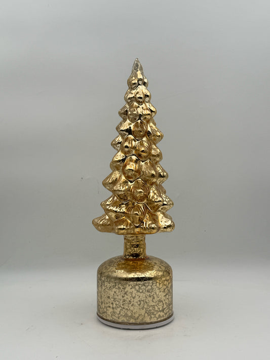 Gold Revolving Christmas Tree