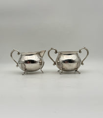 FB Rogers Sterling Silver Sugar Bowl And Creamer