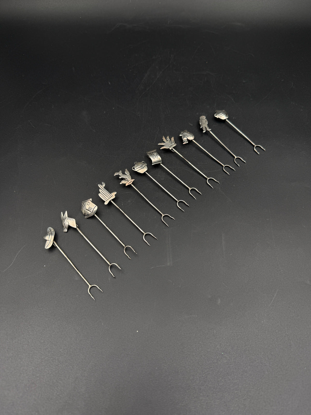 Tasco Sterling Silver Mexican Cocktail Picks