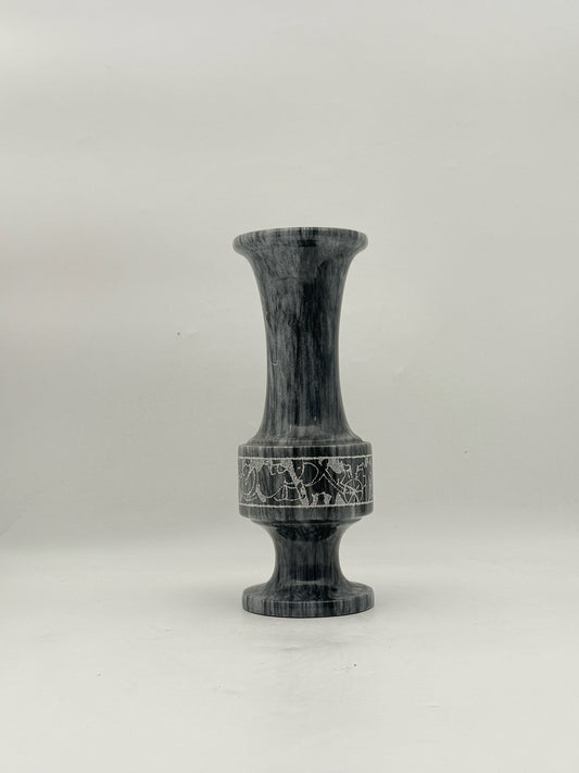 Gray Marble Decorative Vase