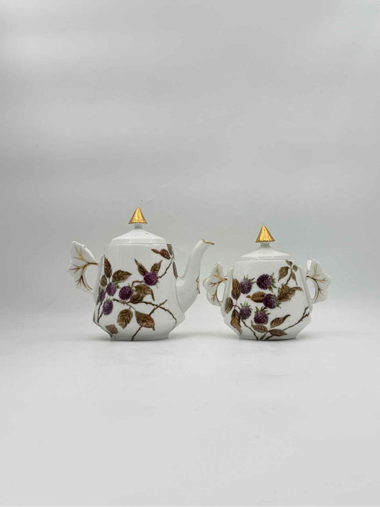 19th Century Charles Field Haviland Teapot And Sugar