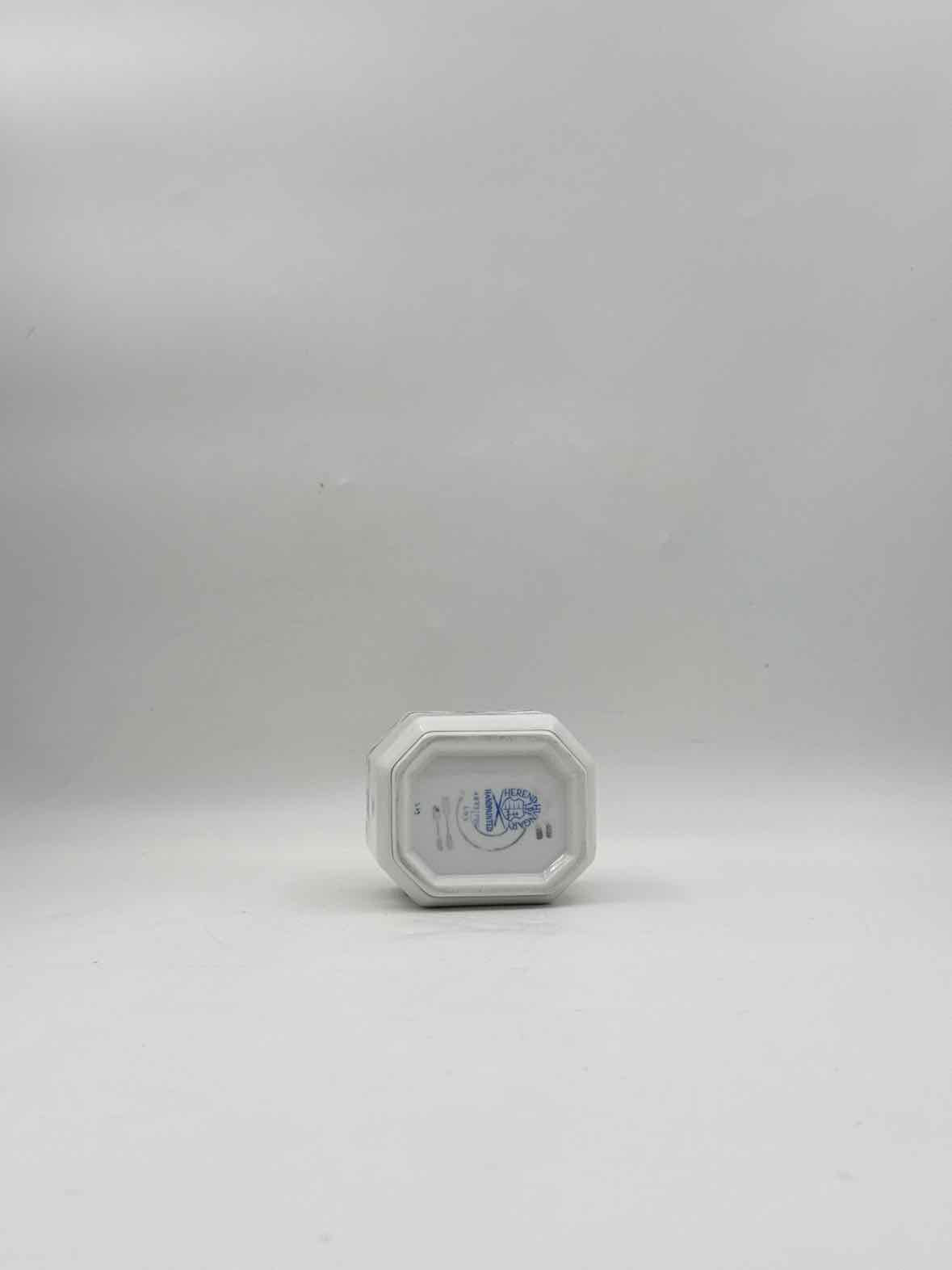 Herend "Blue Garland" Octagonal Rosebud Trinket Box