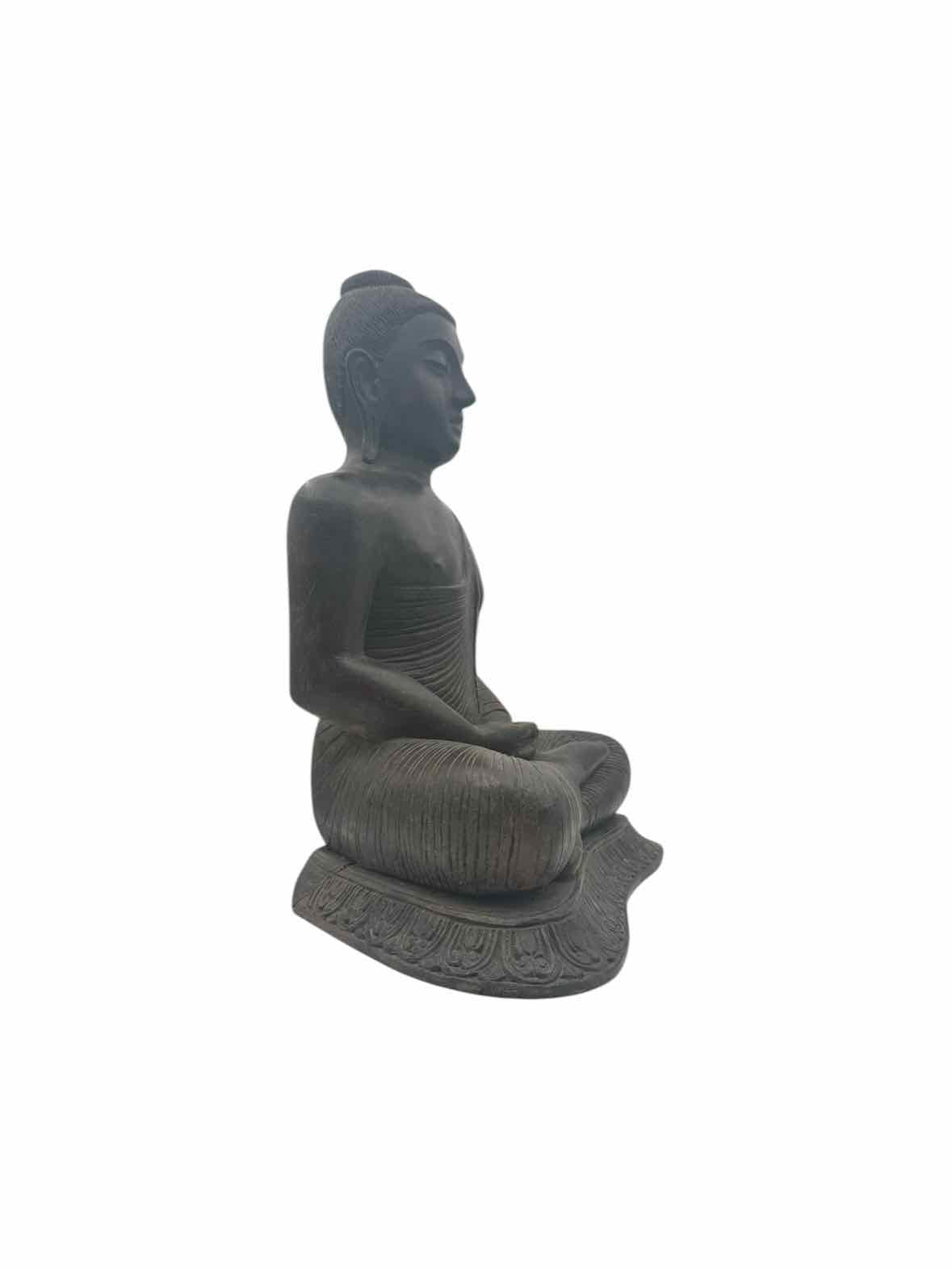 Large Ironwood Southeast Asian Carved Buddha Statue