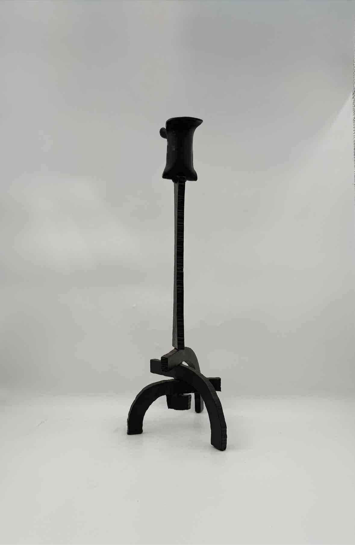 Ahwahnee Hotel Yosemite Wrought Iron Tulip Candlesticks – Pair