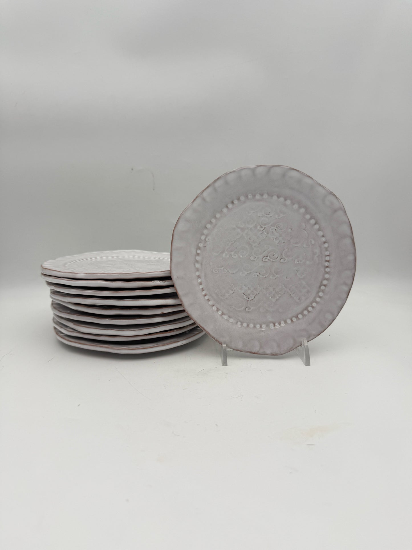 Vietri Bread And Butter Plates- Set Of 10