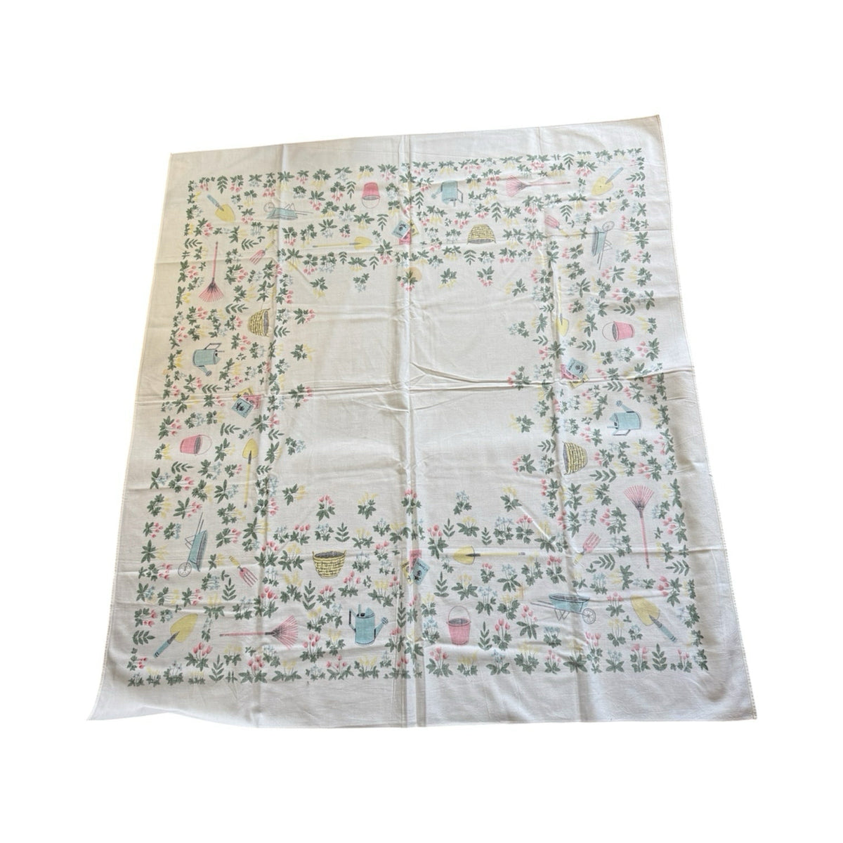 Collection Of Five Vintage Tablecloths