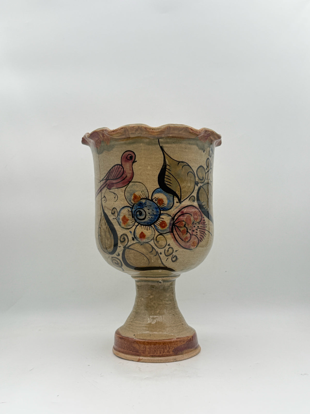 Vintage Tonala Mexico Ceramic Vase