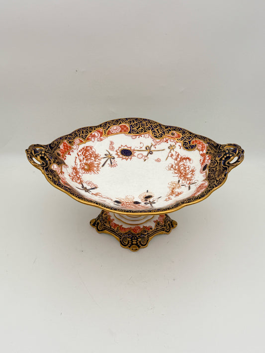 Royal Crown Derby Crysanthemum Tazza With Pierced Base