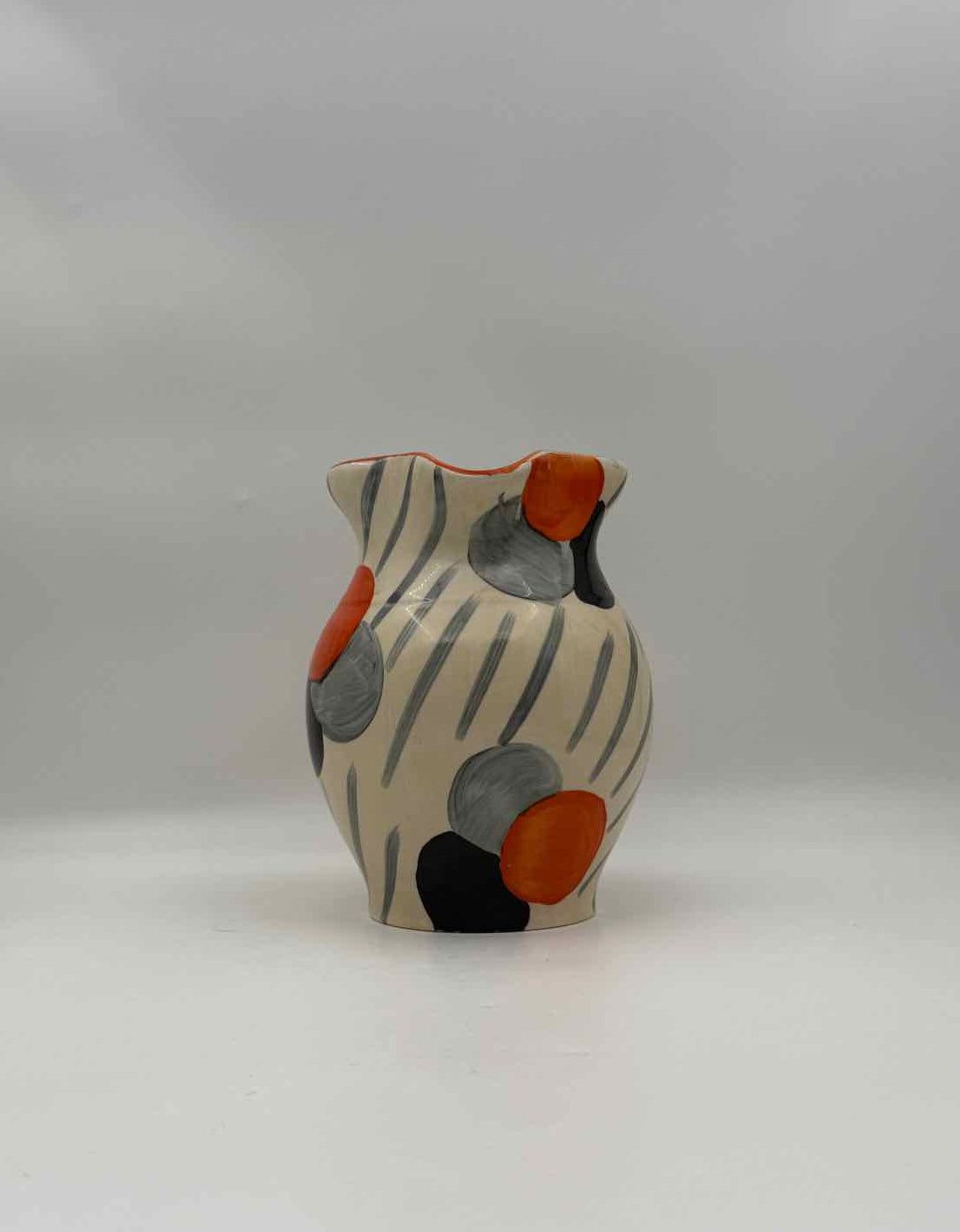 Vintage Hancock’s Ivory Ware Art Deco Hand-Painted Pitcher England