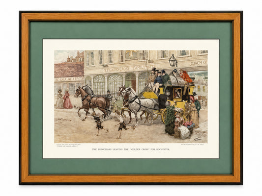 Ludovici "The Pickwickians Leaving The Golden Cross" Framed Print