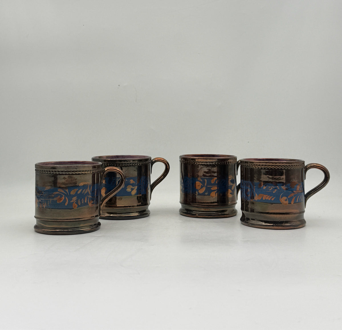Allertons Lustreware Mugs- Set Of 4
