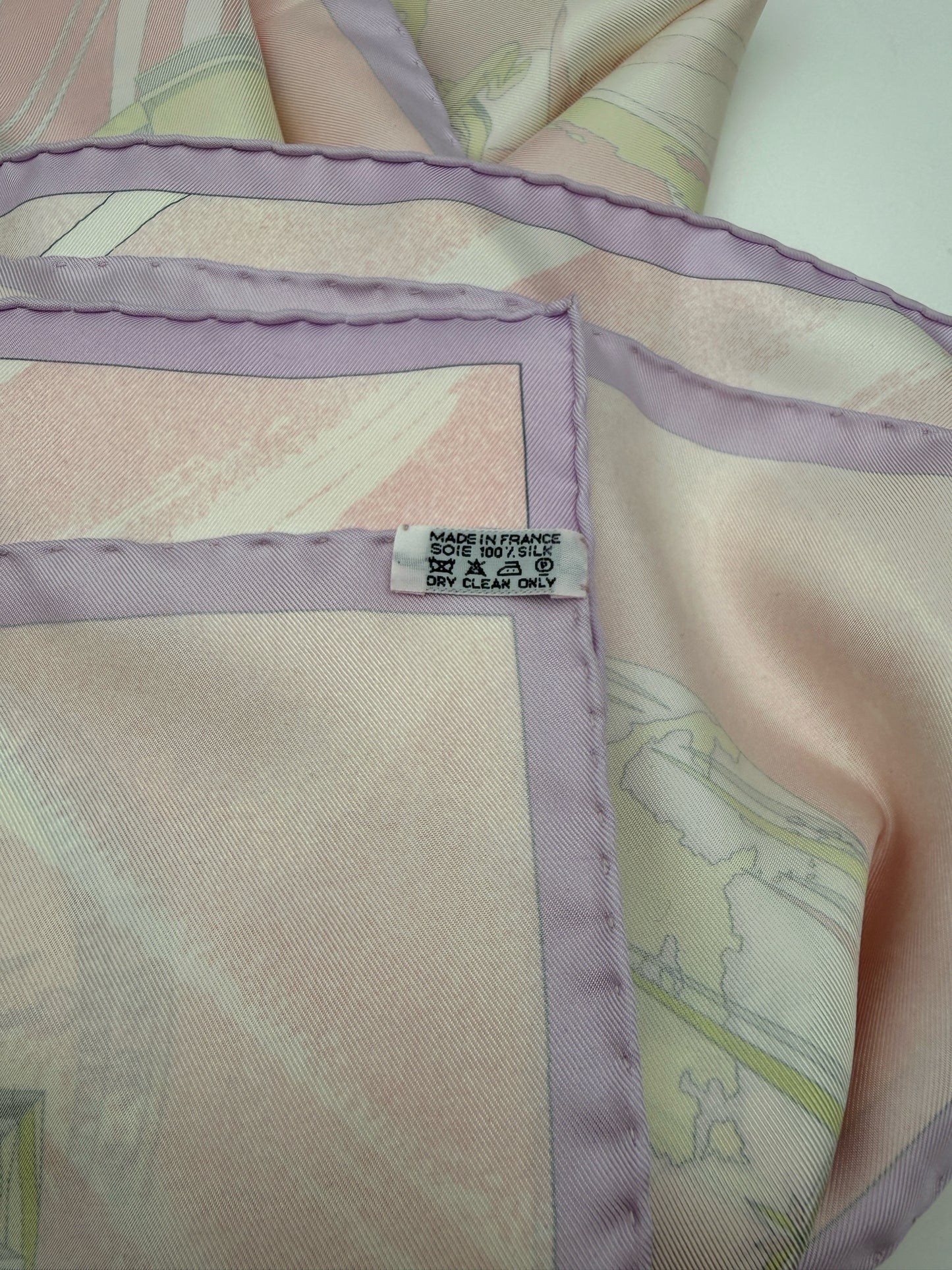 Hermes Face Au Large Silk Scarf