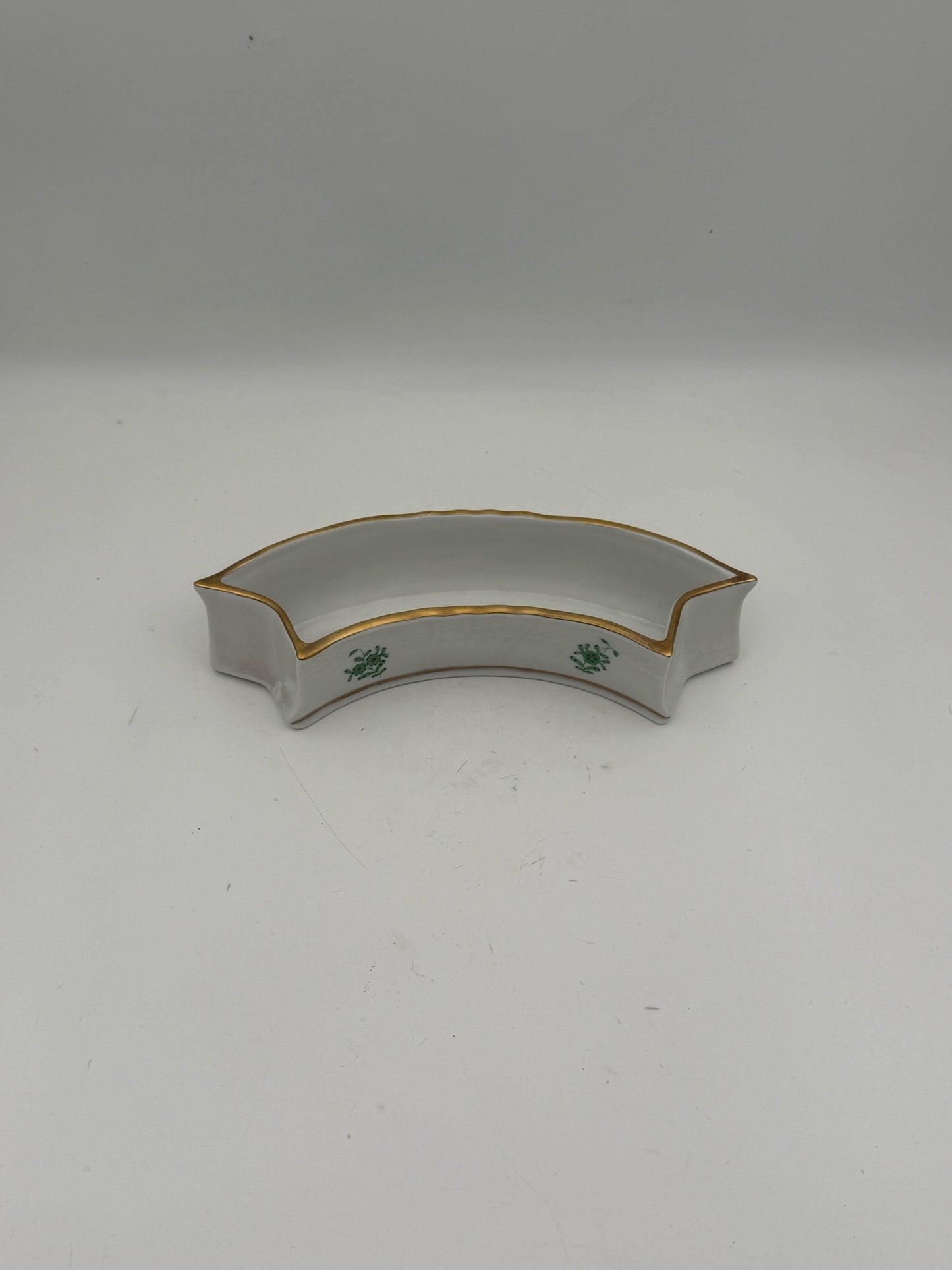 Herend Green Chinese Bouquet Surtout De Table Centerpiece- 16 Pieces