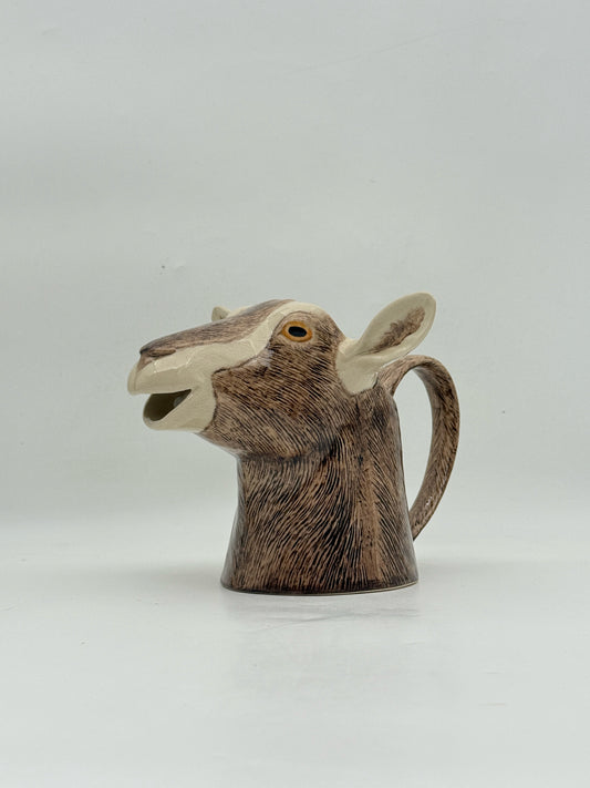 Goat Head Ceramic Pitcher By Quail