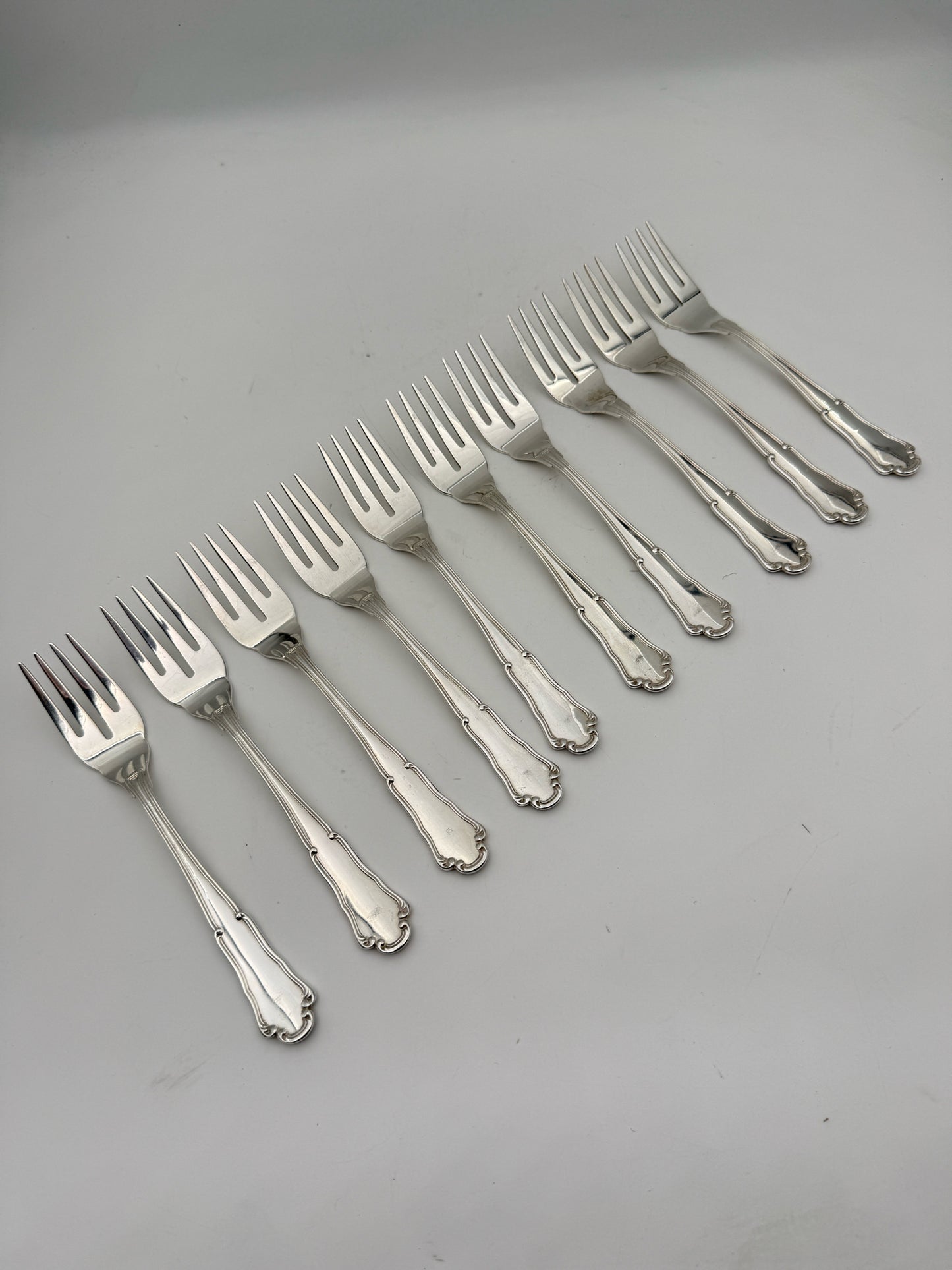 Wallace Sterling Silver 10 Person Flatware Set And 3 Serving Pieces- 53 Pieces