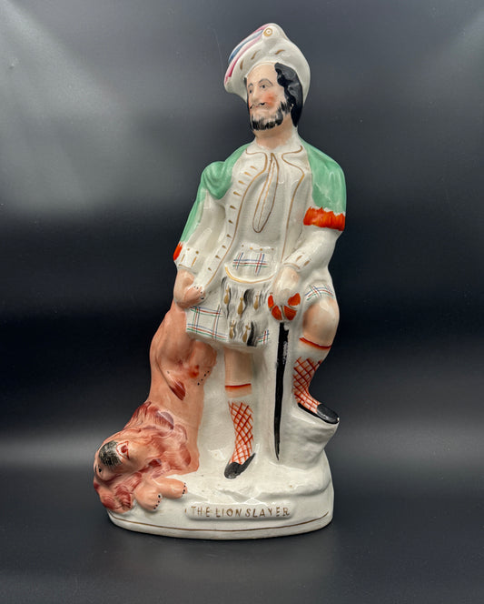 Staffordshire "The Lion Slayer" Figurine