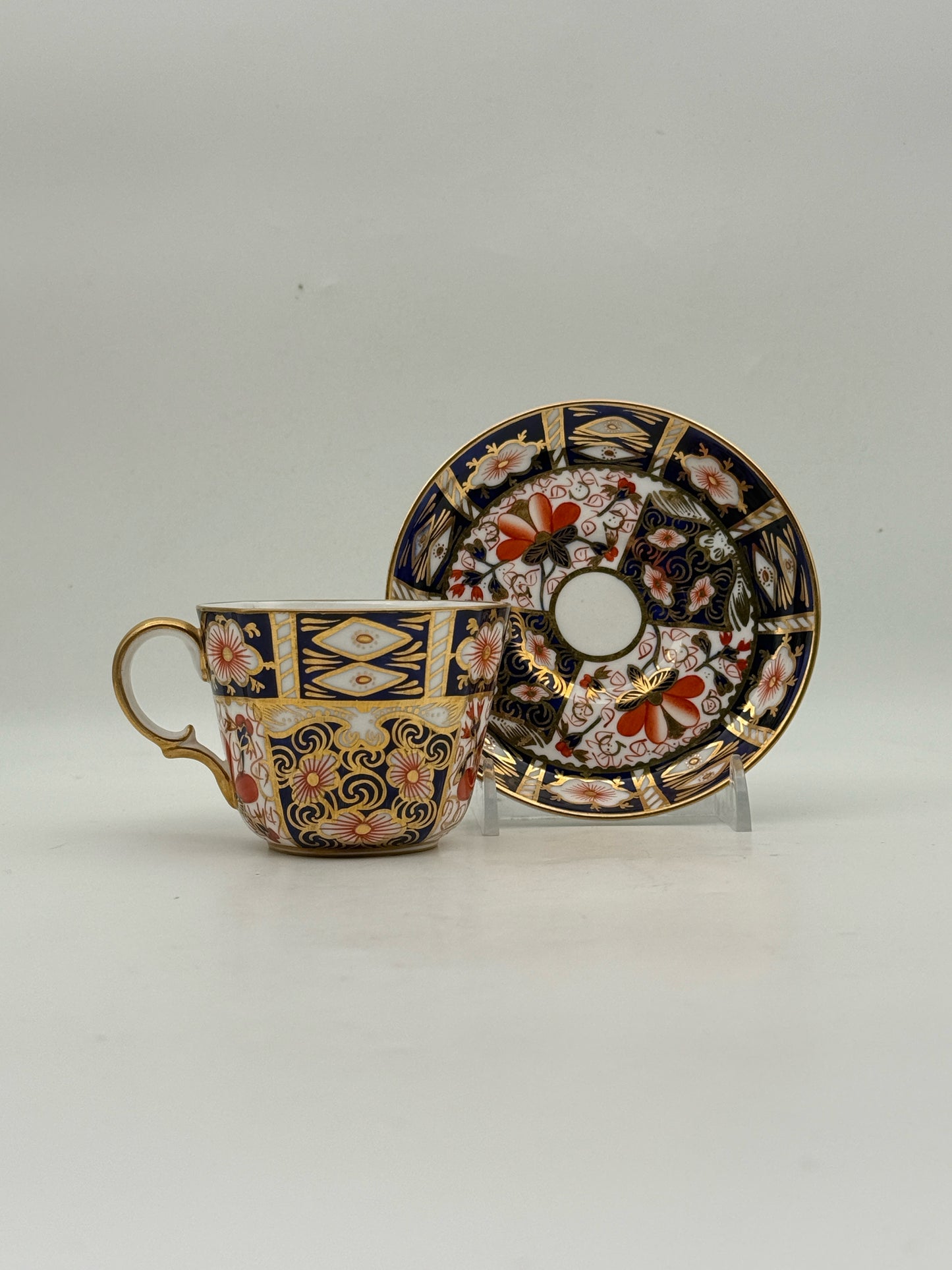 Royal Crown Derby Traditional Imari Coffee/Tea Cup And Saucer