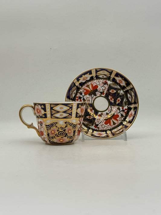 Royal Crown Derby Traditional Imari Coffee/Tea Cup And Saucer