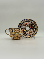 Royal Crown Derby Traditional Imari Coffee/Tea Cup And Saucer