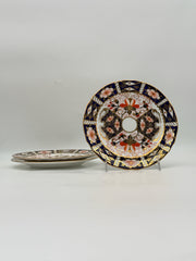 Royal Crown Derby Traditional Imari Bread And Butter Plates- Set Of 3