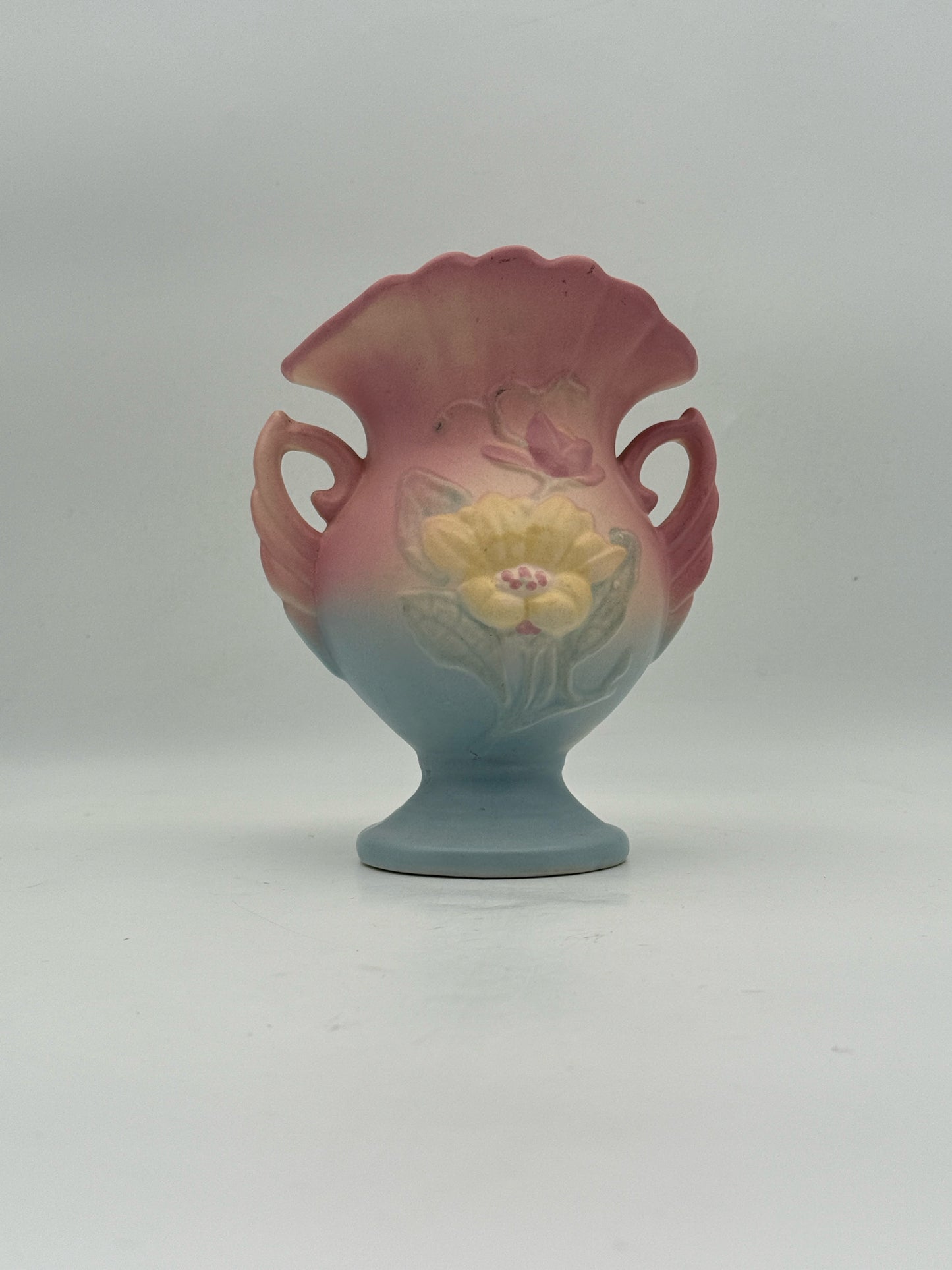 Vintage Hull Magnolia Double Handle Vase