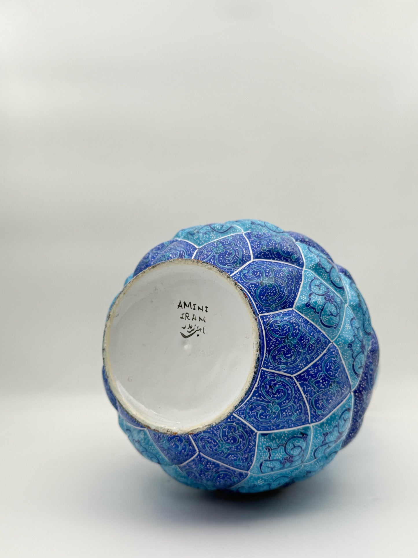 Kimia Amini Large Quilted Blue Persian Vase