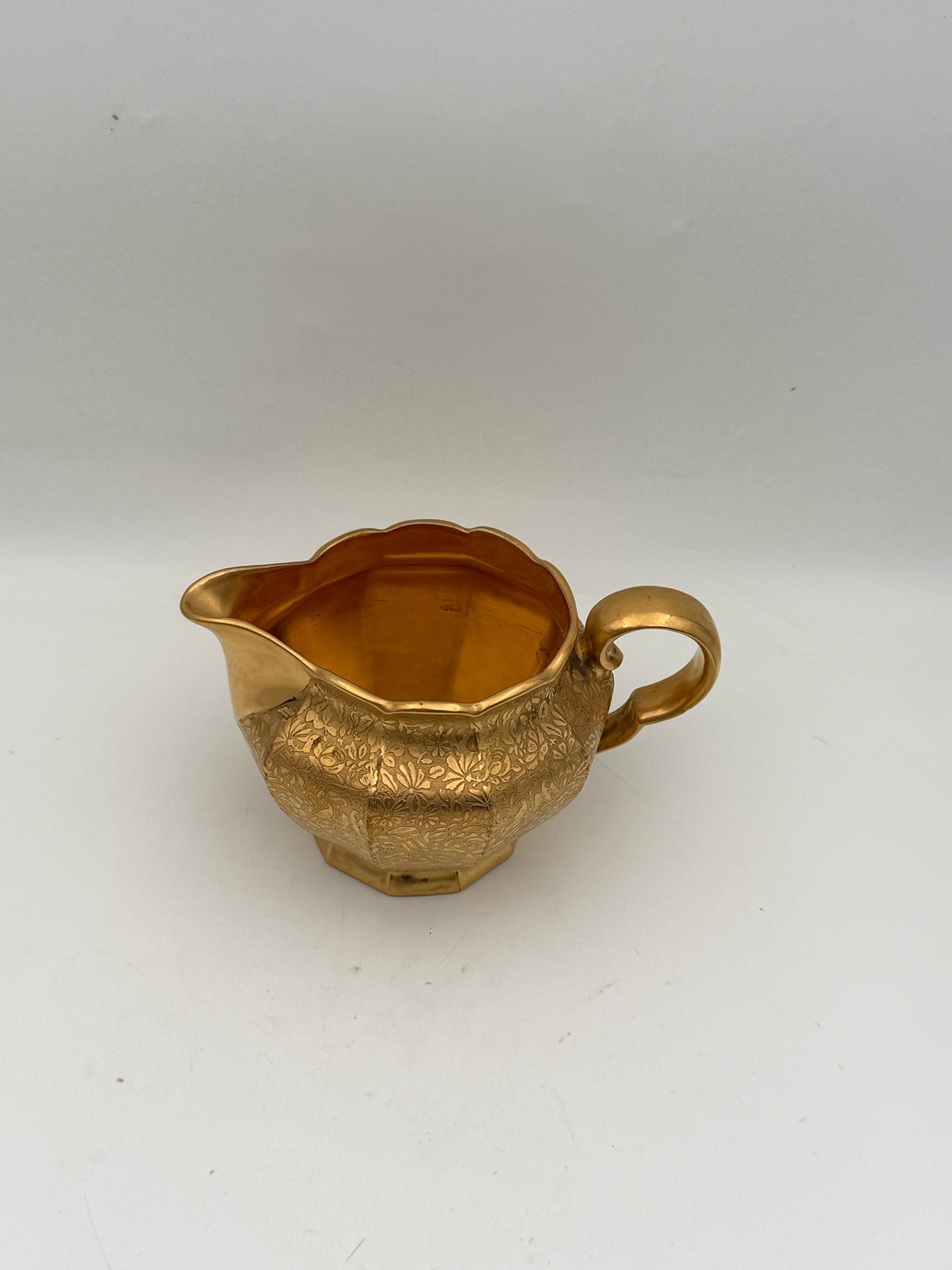 Bavarian Gold Creamer And Sugarbowl