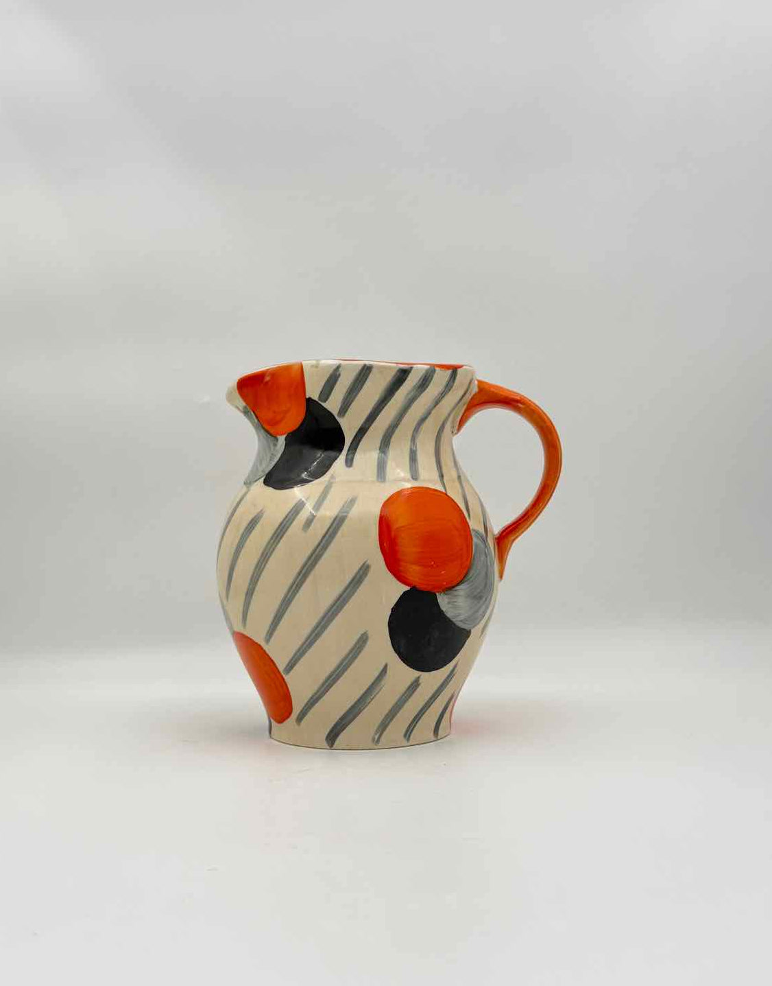 Vintage Hancock’s Ivory Ware Art Deco Hand-Painted Pitcher England