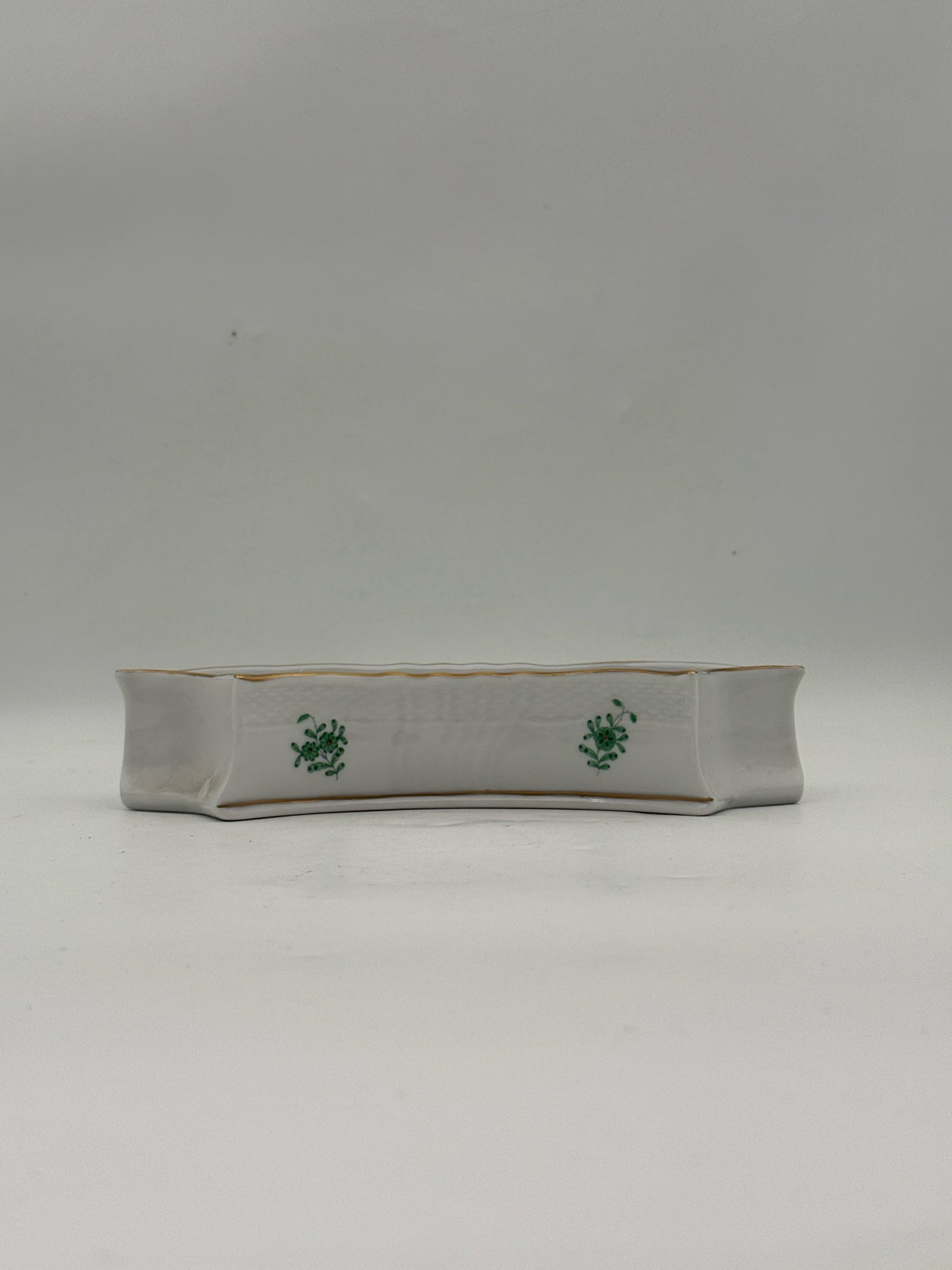 Herend Green Chinese Bouquet Surtout De Table Centerpiece- 16 Pieces