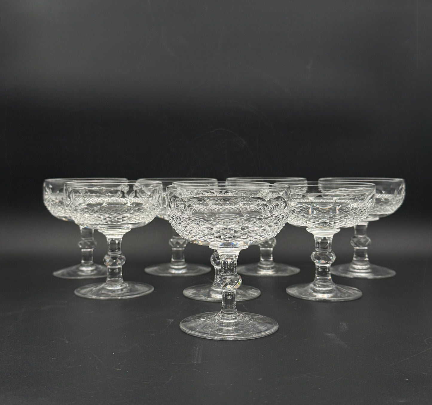Waterford Colleen Champagne/Tall Sherbert Glasses- Set Of Eight