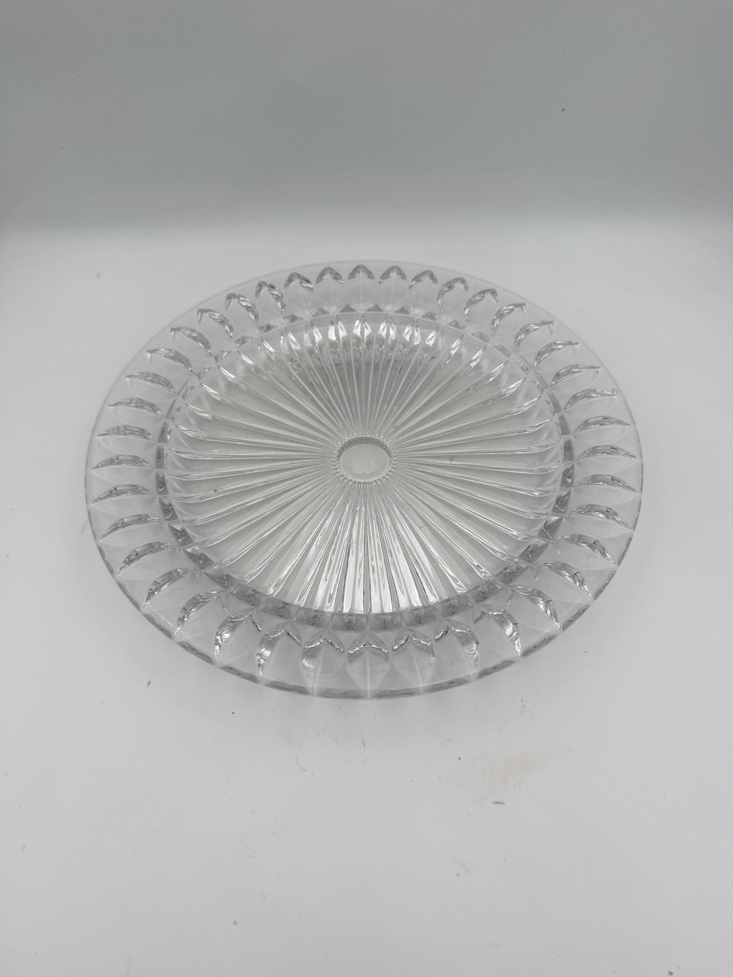 Vintage Crystal Divided Relish Tray