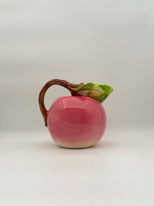 Pottery Barn Ceramic Peach Pitcher