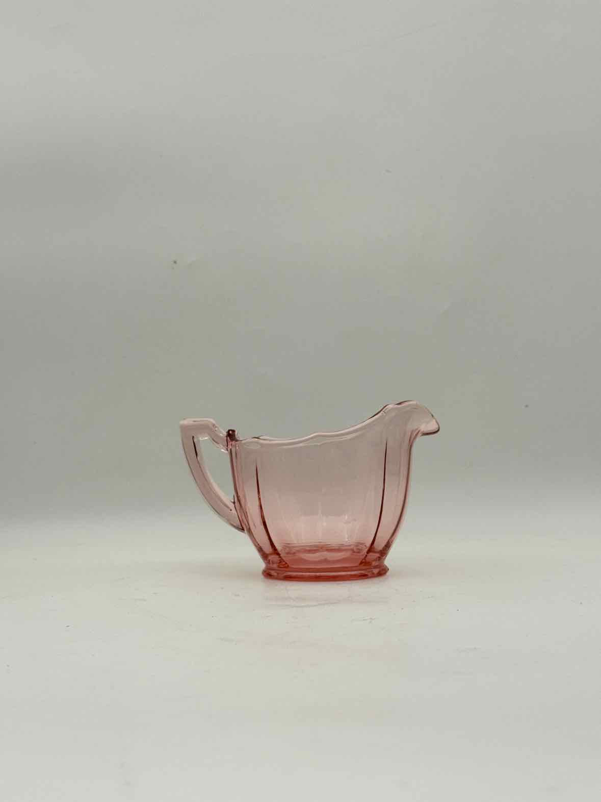 Vintage Pink Depression Glass Creamer