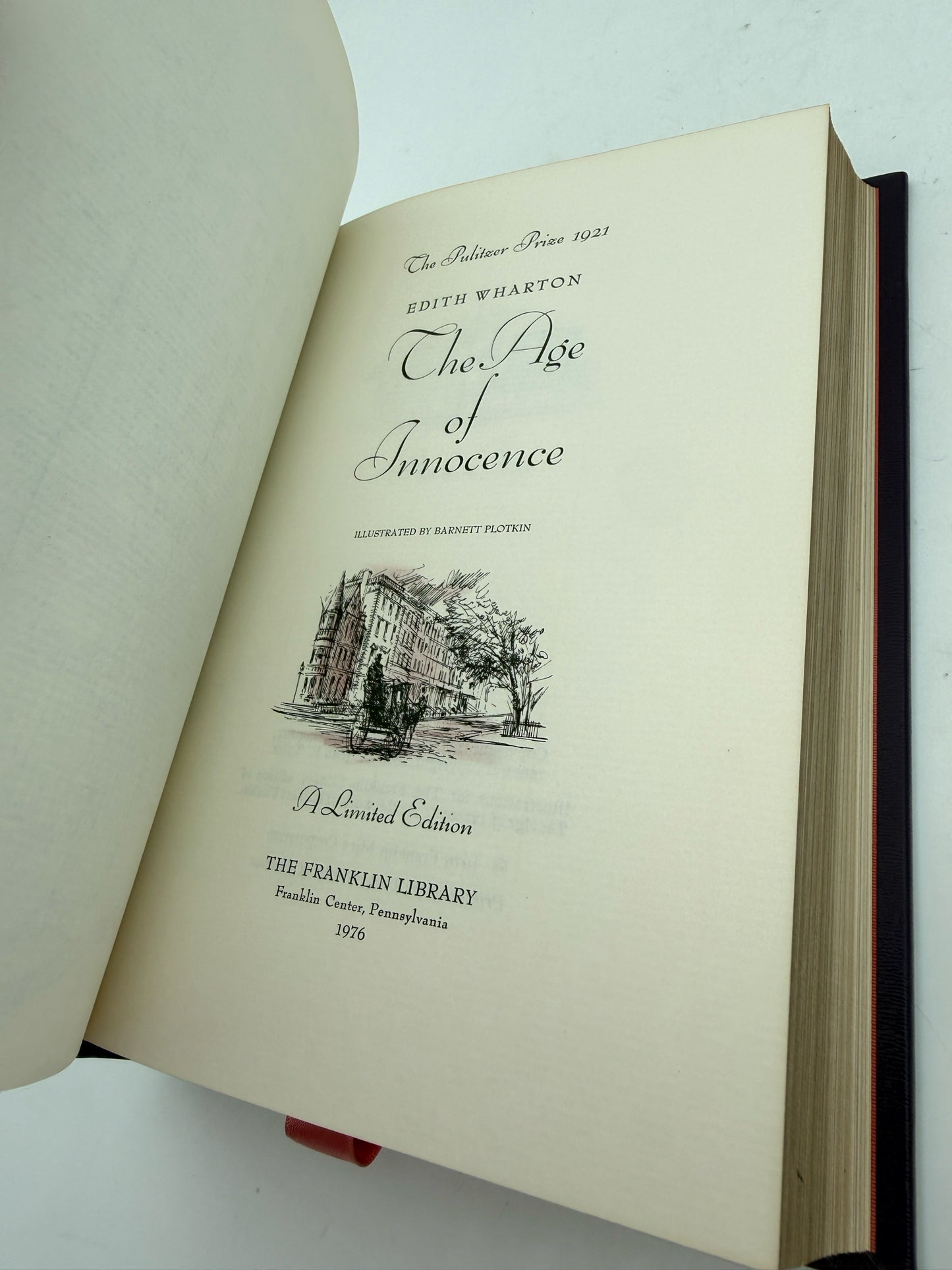 "Age Of Innocence" By Edith Wharton Franklin Edition