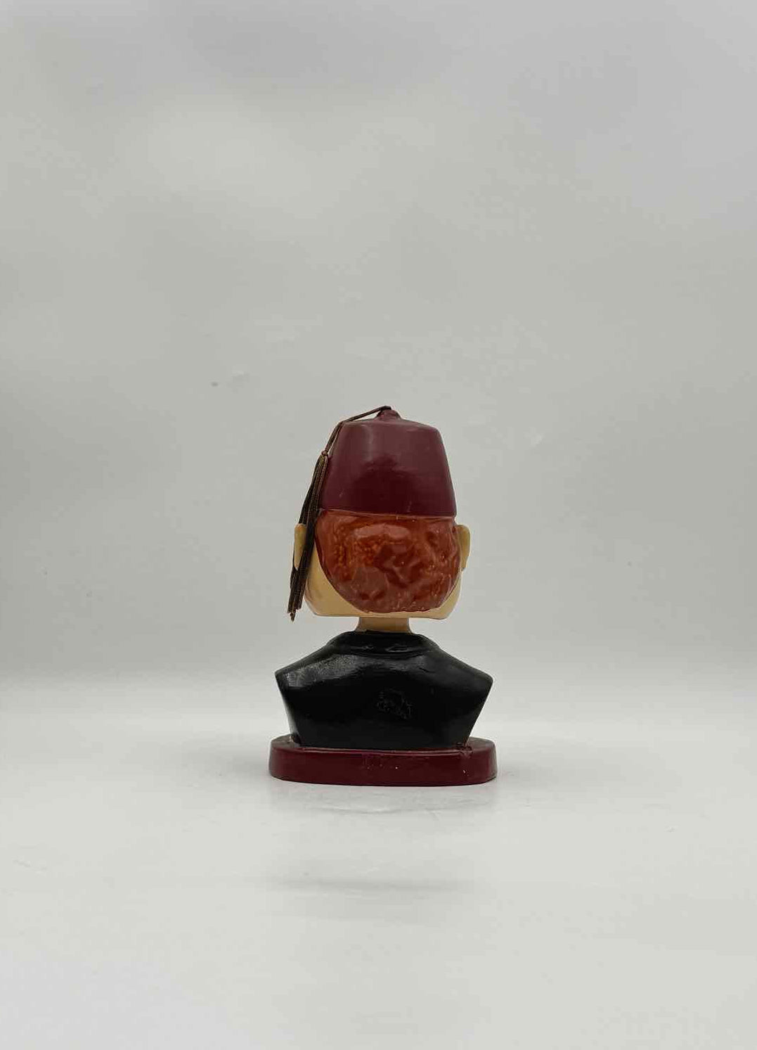Vintage Masonic Shriner Bobble Head Bust Fez Hat Smoking Figure Decors