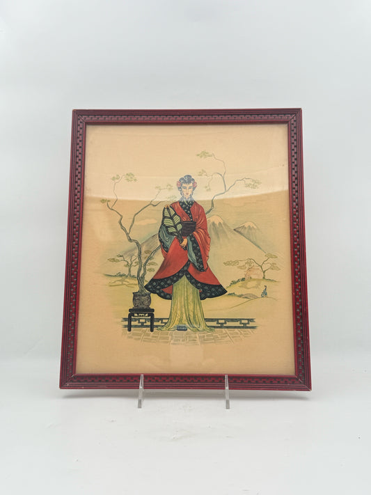 Framed Chinese "Empress Of The Valley" Print