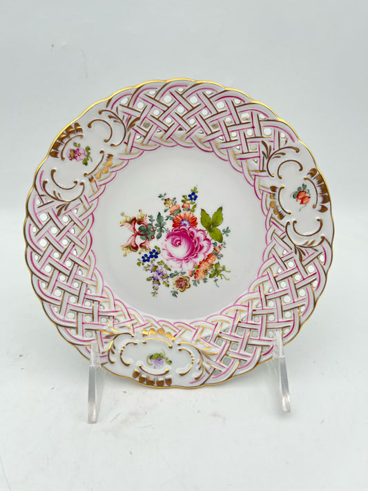 Herend Collectors Pierced Plate, Boxed