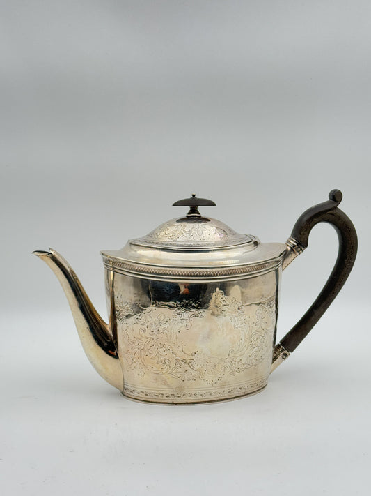 Antique English Sterling Silver Teapot – 19th Century