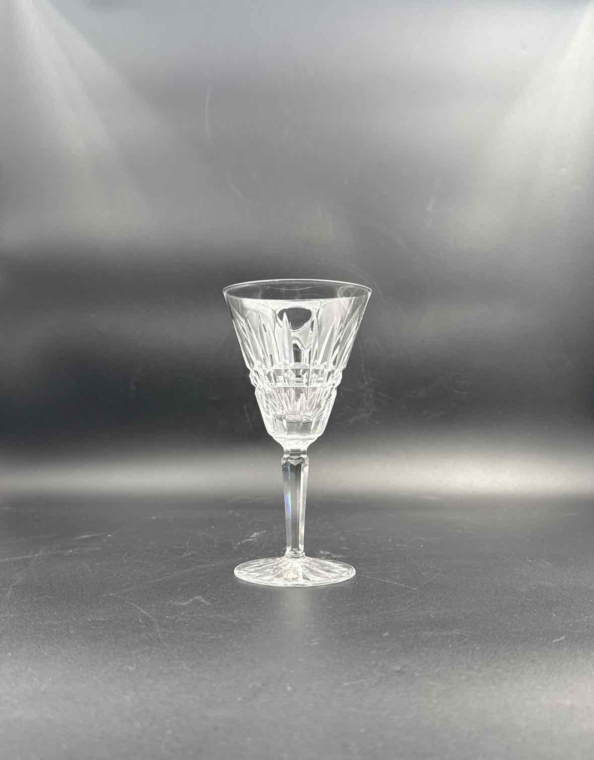 Waterford Glenmore Crystal Wine Glasses Set of 8 Cut Crystal Stemware