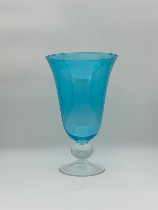 Turquoise Glass Vase