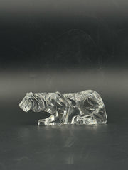 Baccarat Crystal Tiger Figurine