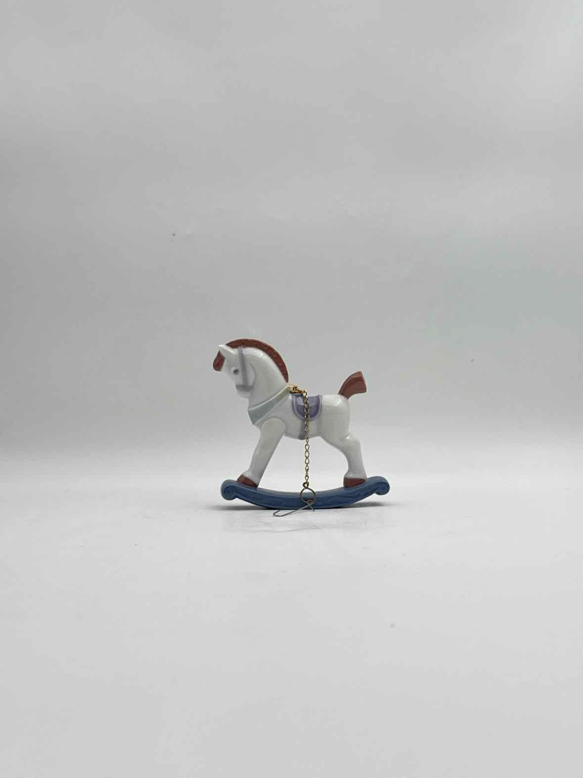 Lladro Christmas Holiday Rocking Horse Ornament Made In Spain