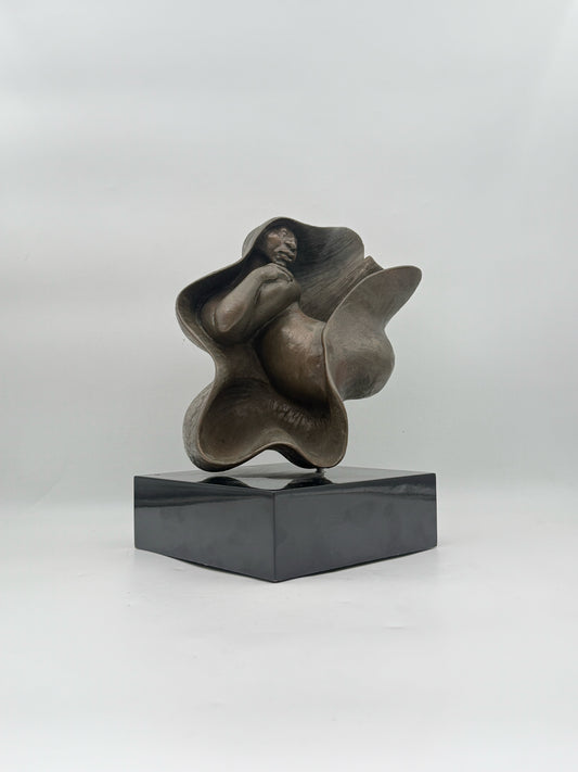 Erwin Binder Bronze Sculpture On Rotating Plinth